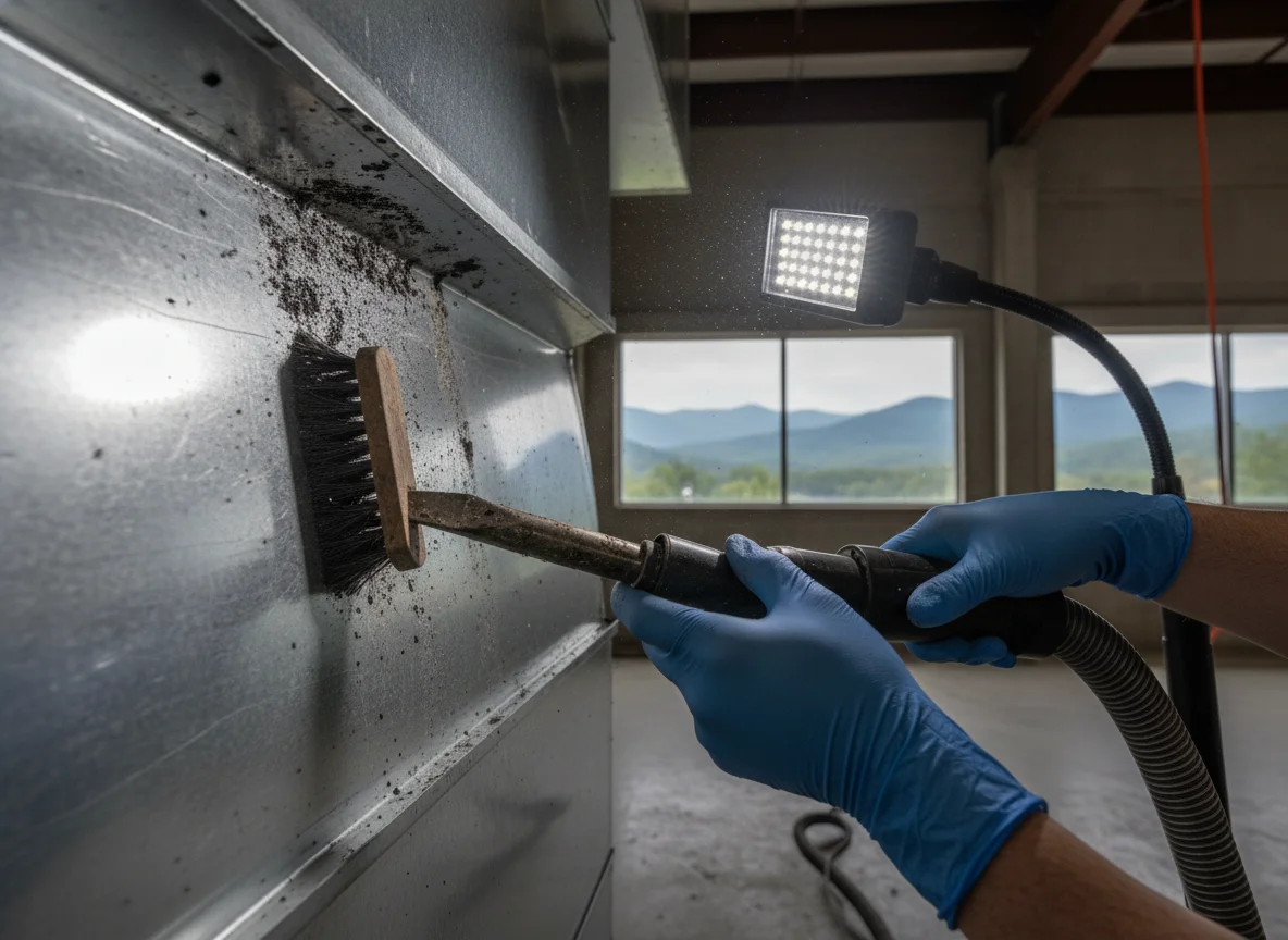 Mold After Water Leak 83815 Coeur D Alene ID: HVAC ductwork inspection and decontamination in a Coeur D Alene, Idaho property